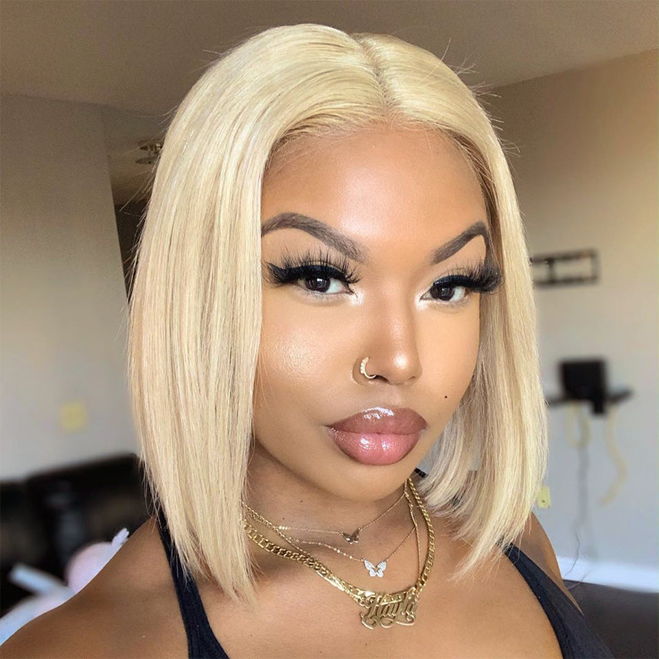 13x4 Lace Front Bob Wig - Blonde